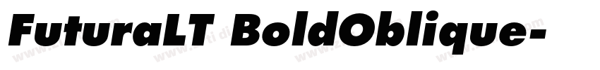 FuturaLT BoldOblique字体转换